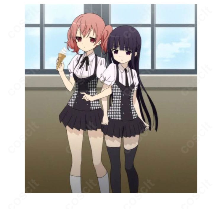 髏々宮カルタの公式イメージに合わせた制服コスプレ一式の参考キャラクター画像