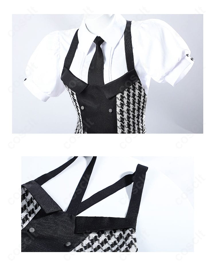 髏々宮カルタ コスプレ衣装の装飾ディテール。ボタン配置や刺繍の仕上がりが分かるクローズアップ