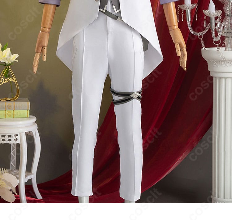 ズボン前面のシルエットとセンタープレスが分かる正面カット