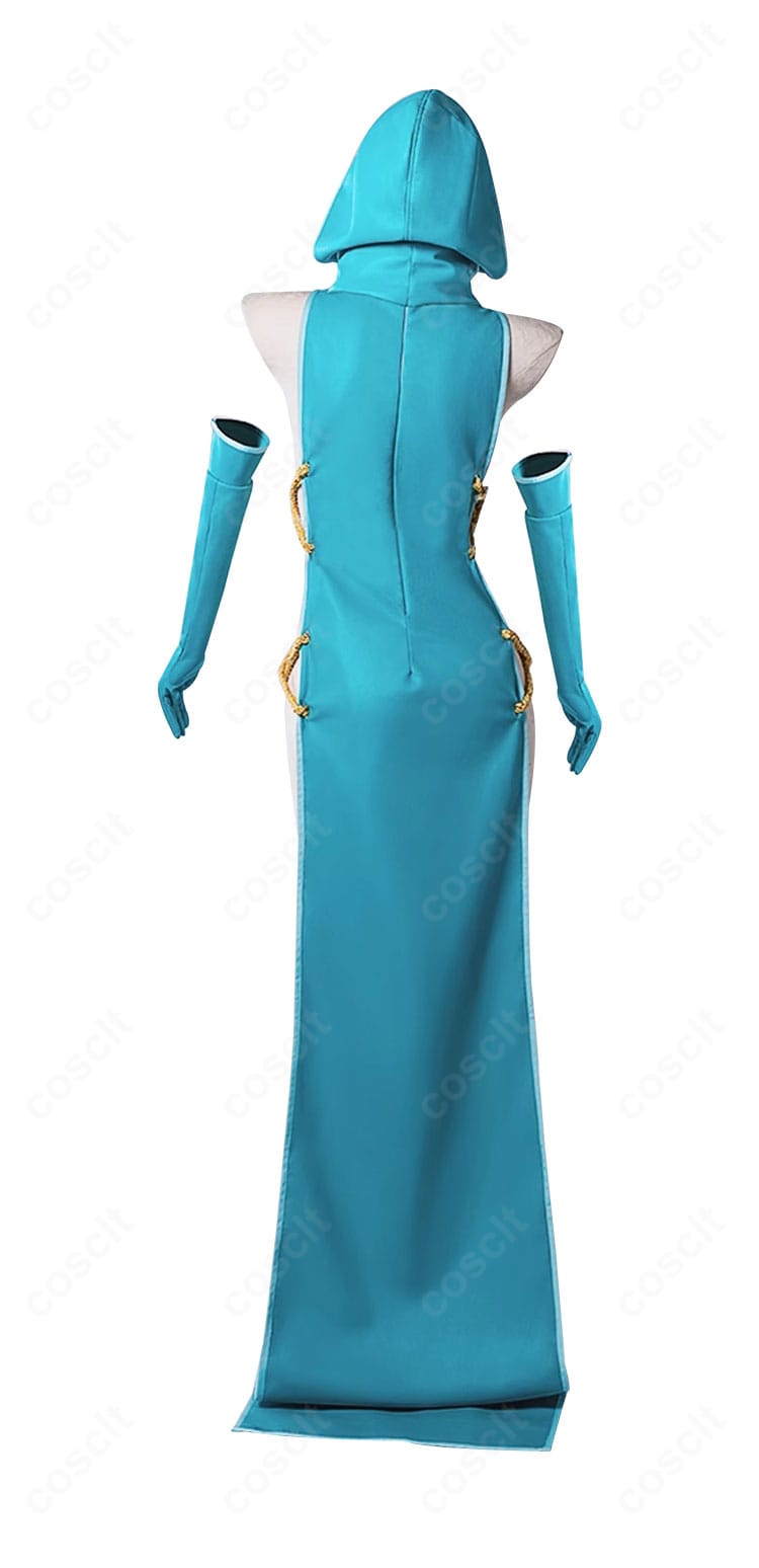 姉母ネモ 変身後衣装の背面。背面チェーンと開閉部の構成が見えるディテール