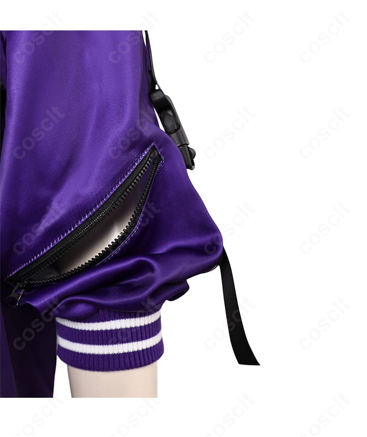 鉄拳8 レイナ コートの肩・袖装飾クローズアップ。質感と配置バランスを強調。