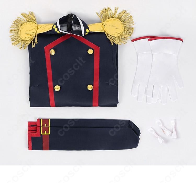 セット内容一覧。ワンピース・手袋・靴下・髪飾りが一目で分かるレイアウト写真。