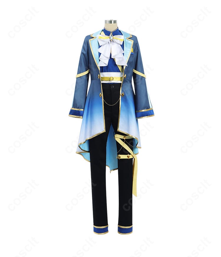 ケイエスミラクル 勝負服コスプレの正面全身。配色と装飾を忠実に再現したデザイン