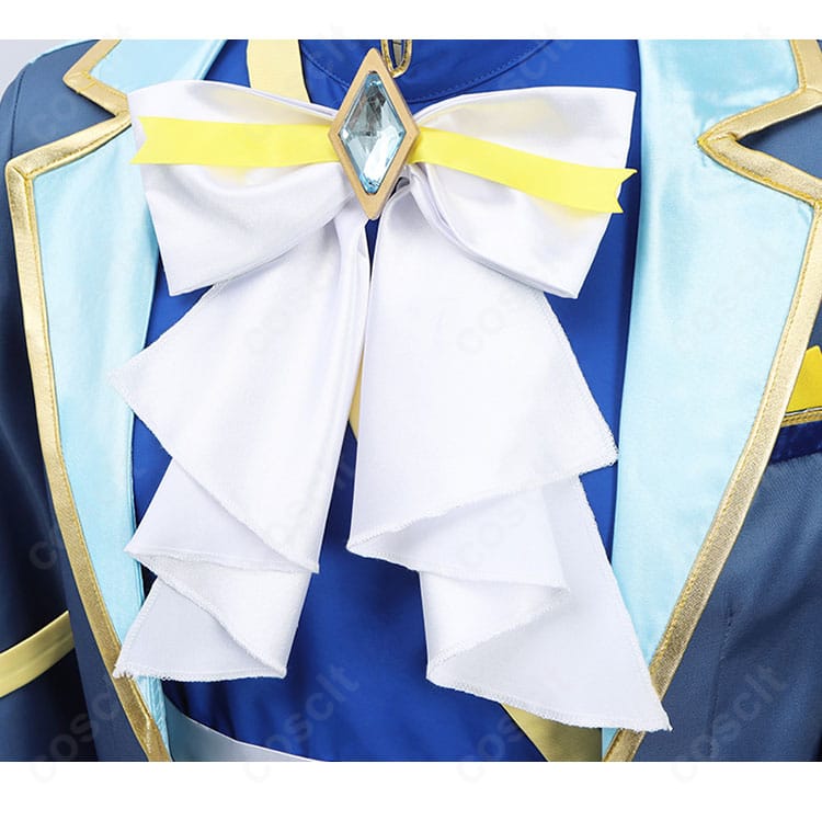 ケイエスミラクル 勝負服のリボン・スカーフ装飾の接写。形状と質感が分かるディテール