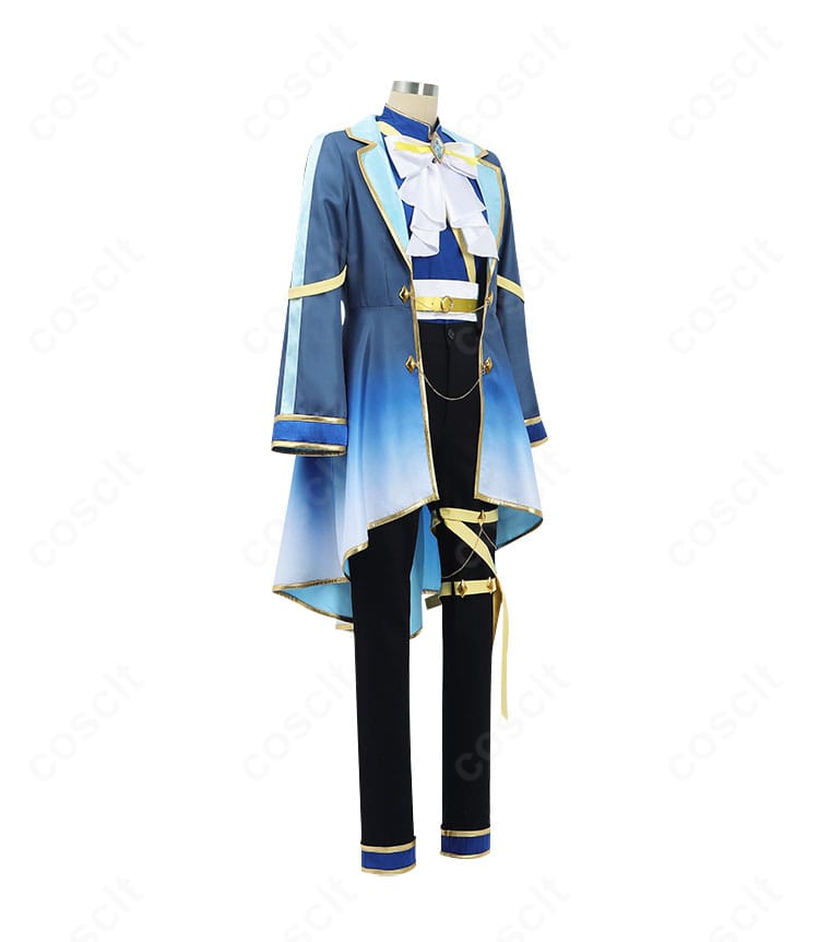 ケイエスミラクル 勝負服コスプレの右側面。コートとズボンのシルエットとパーツ配置