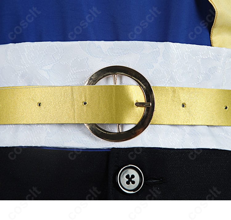 ケイエスミラクル 勝負服の腰ベルト装飾ディテール。金具と配色の質感
