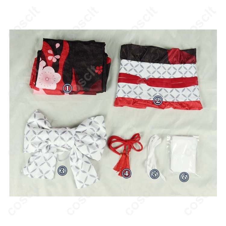 原神 羽生田千鶴 ファン創作コスプレ衣装 上品ダークで高再現、長時間でも快適 - 6枚目の画像