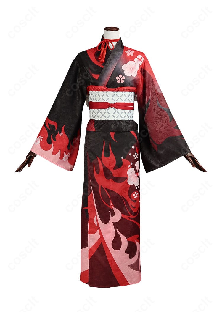 原神 羽生田千鶴 コスプレ衣装の正面全体像。高再現の造形と快適設計が分かるフロントビュー。