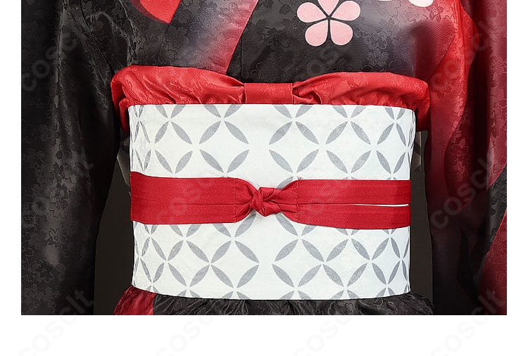 原神 羽生田千鶴 コスプレ衣装のウエストベルト装飾。シルエットを引き締める特徴的デザイン。