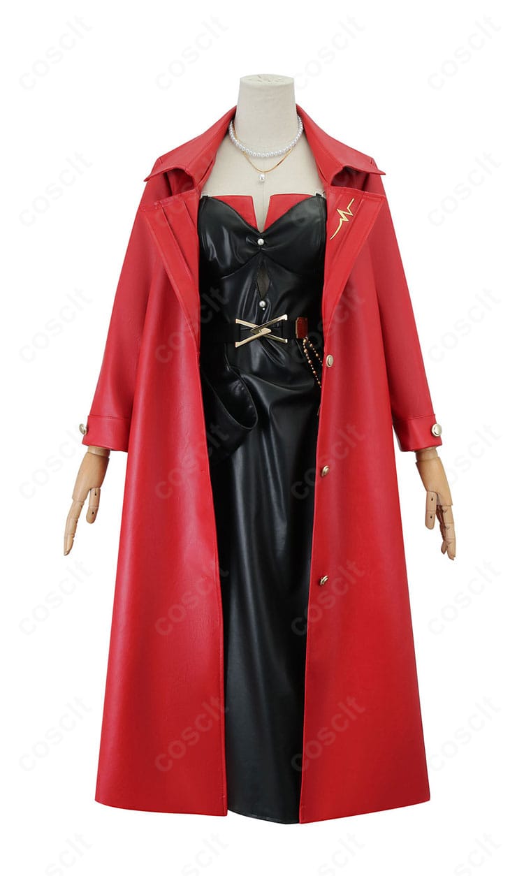 ローソンコラボ版 血の女王コスプレ衣装の正面画像。高再現の配色とアクセサリーが映えるディテール。