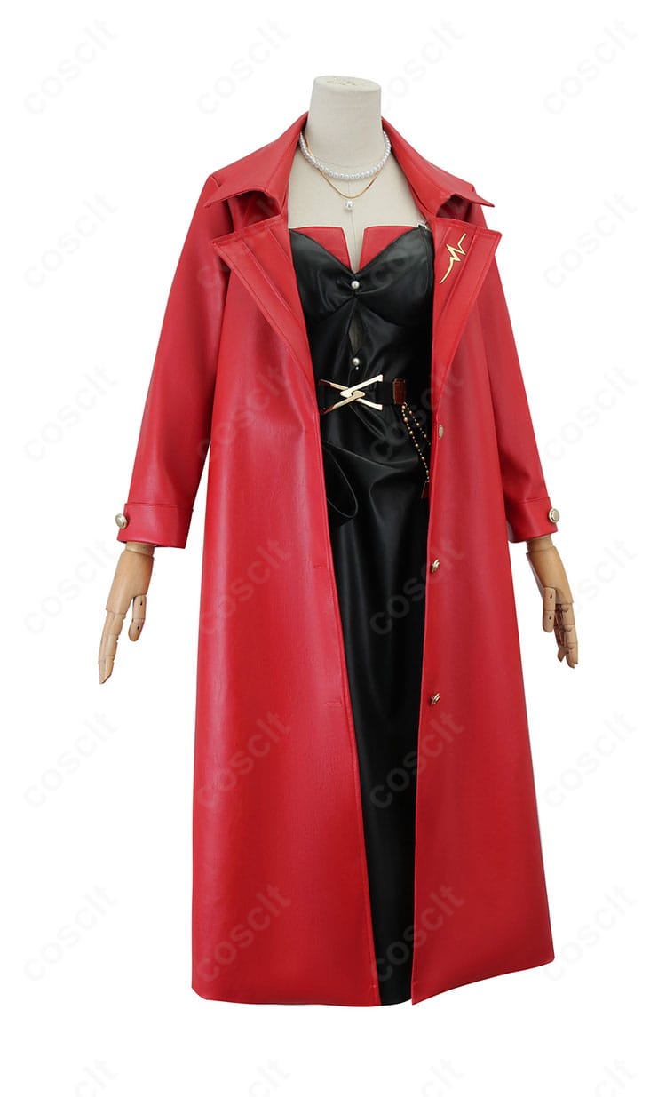 血の女王（マリー）ローソンコラボ衣装の側面。タイトな美シルエットと立体的な裁ちが際立つ。