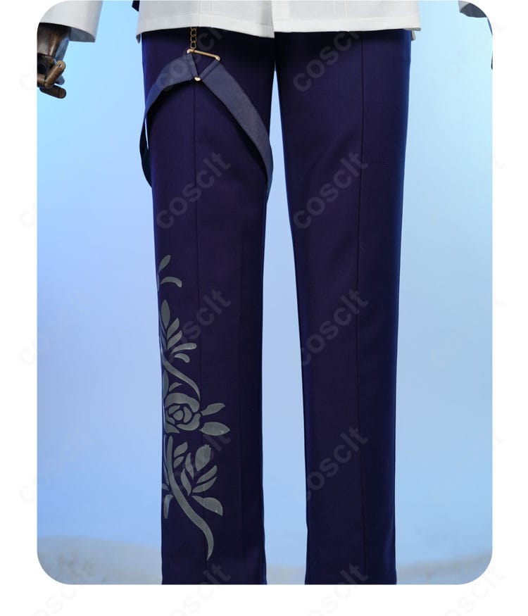 氷鷹北斗 Faraway衣装のズボン前面ディテール。ステッチとフロントの意匠。