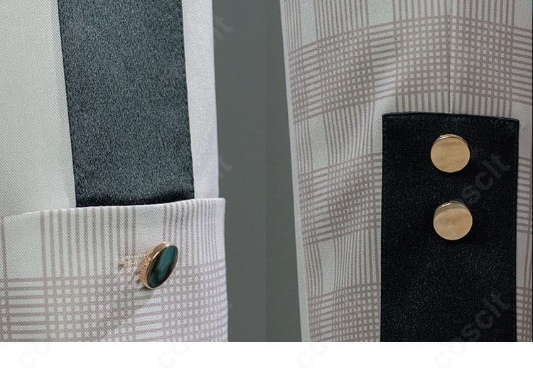 『あんさんぶるスターズ！！』蓮巳敬人 コスプレの袖口ボタンとカフス装飾ディテール