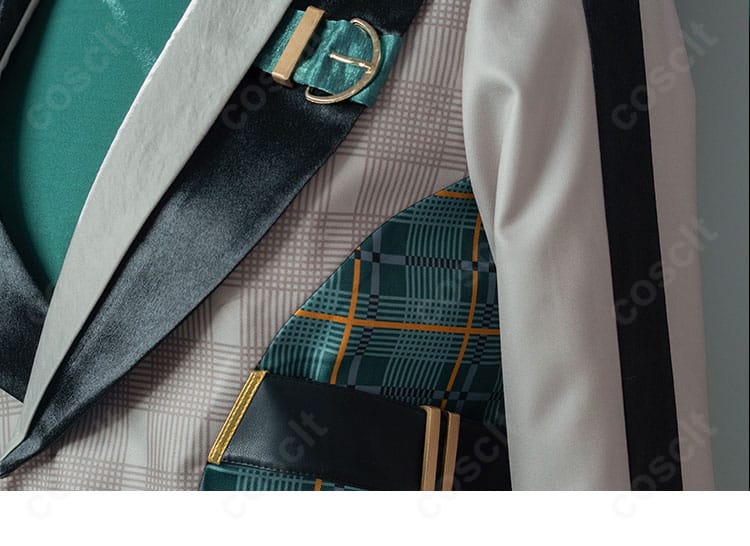 蓮巳敬人 デリジェント・グレイ コスプレの前胸パネルと装飾のディテール