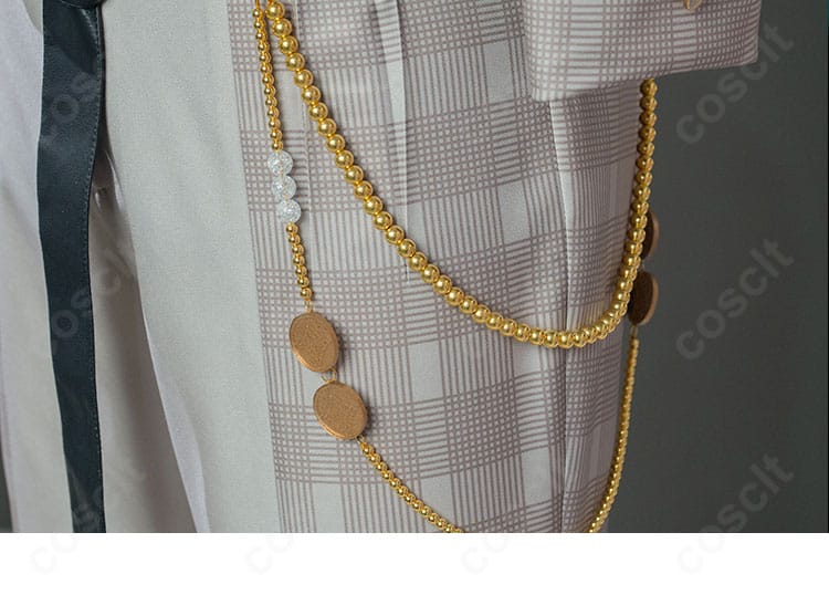 蓮巳敬人 デリジェント・グレイ コスプレの腰飾り・珠チェーンの質感ディテール