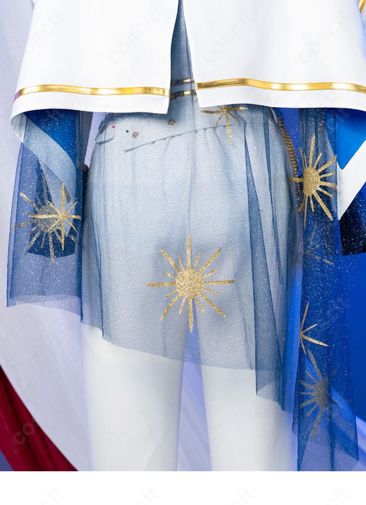 深海奏汰コスプレ衣装 背面装飾とマント留め具の構造