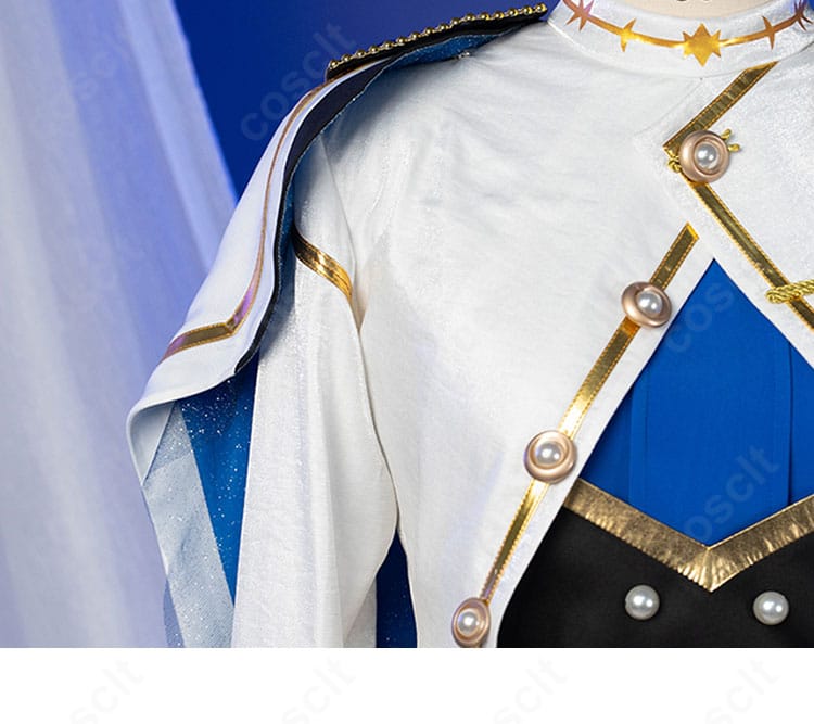 深海奏汰コスプレ 右肩エポレットとチェーンの装飾ディテール