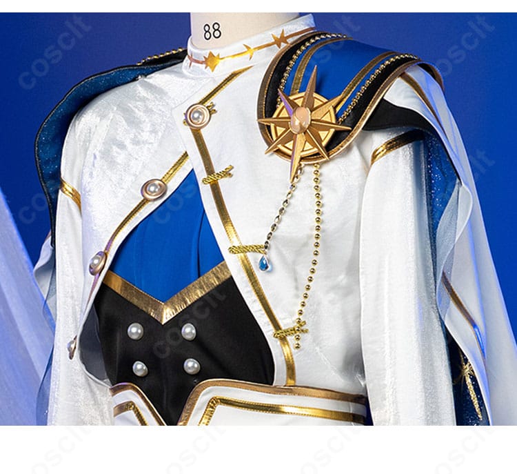 深海奏汰コスプレ衣装の胸飾り・チェーンなど装飾ディテール