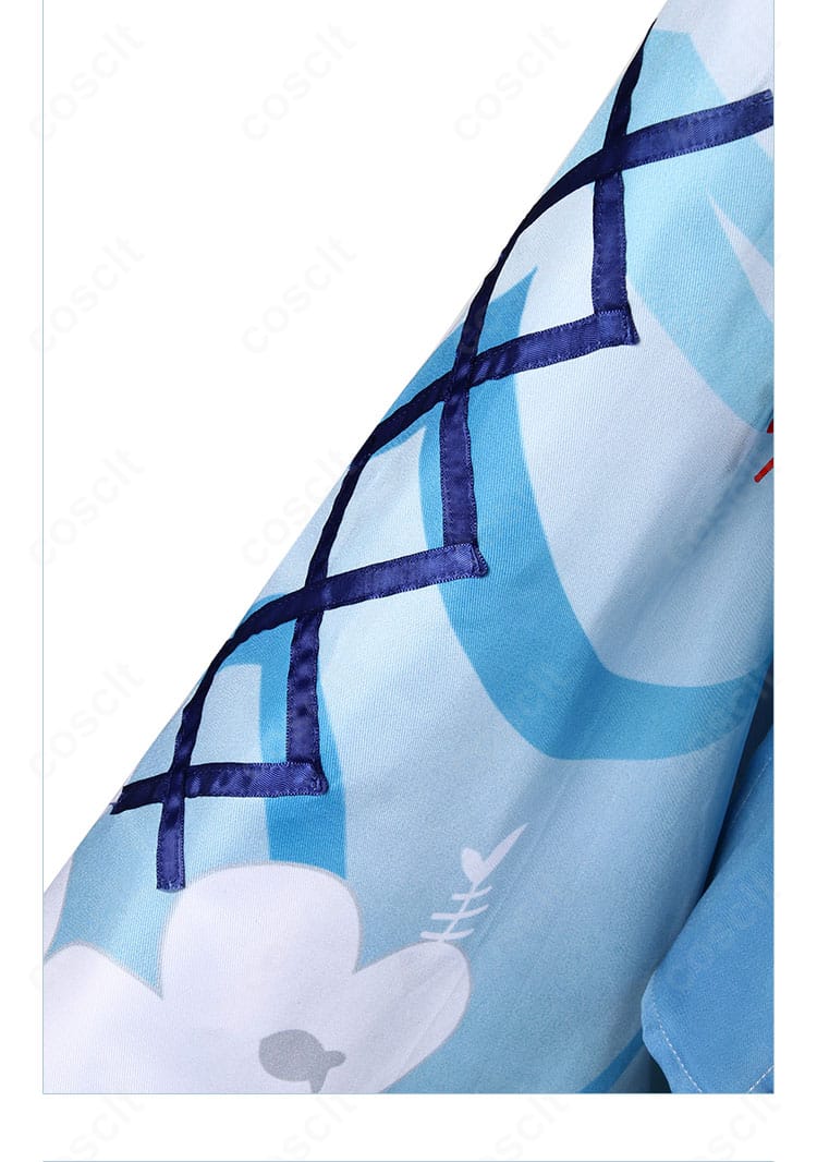 ホロライブ がうる・ぐら 正月衣装コスプレの袖口デザイン。可愛らしいカフス意匠をクローズアップ。