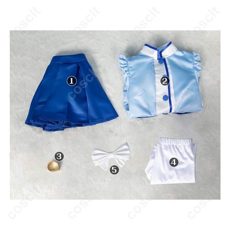 ふしぎ星の☆ふたご姫 レイン コスプレ衣装 上品プリンセスの高再現と快適さを両立 - 5枚目の画像