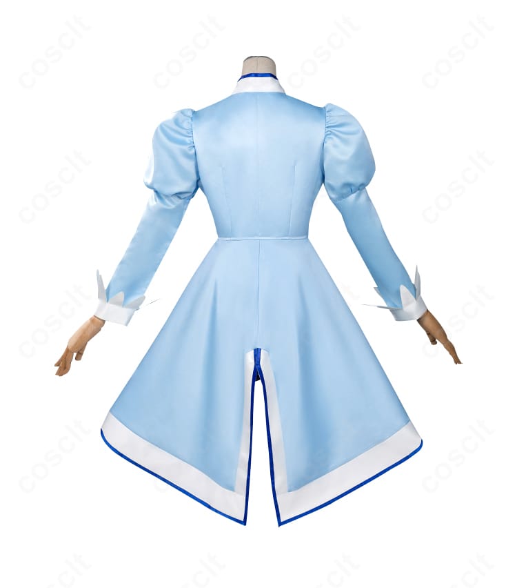 レイン コスチューム背面。背中のデザインバランスとリボン装飾の配置が分かる角度。