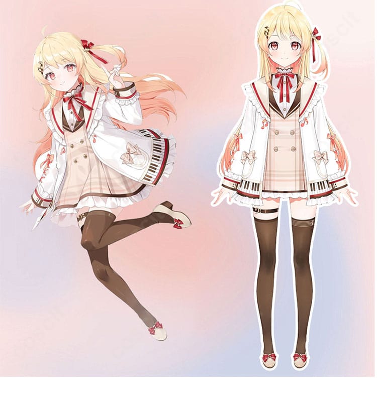 音乃瀬奏の公式イメージを再現したコスプレ衣装のキャラクターイメージ。配色とシルエットを忠実に表現。