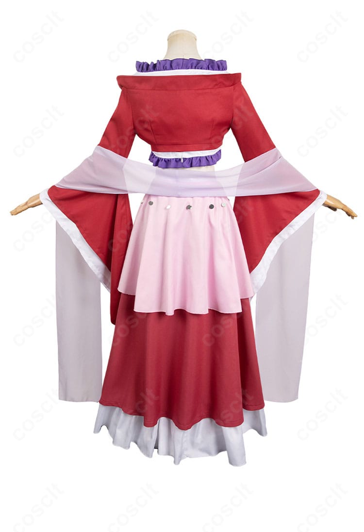 猫猫(マオマオ)8巻衣装コスプレの背面。後ろ身頃のラインと披帛のドレープ感が伝わる構図。