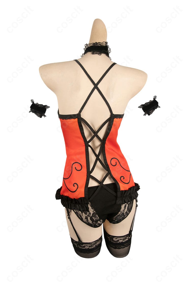 時崎狂三 ランジェリーVerの背面。開閉部と背面レースの配置まで精巧に再現したディテール。