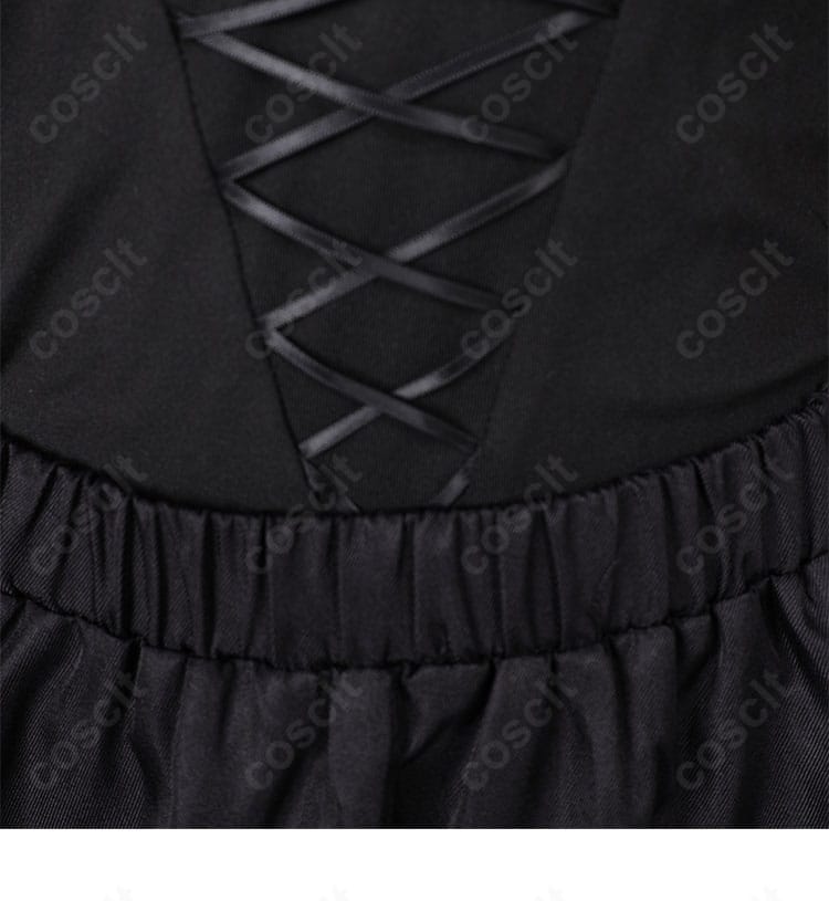 クレメーオ衣装の腰部ベルトと系帯装飾。金具とステッチの再現度が分かるディテールカット