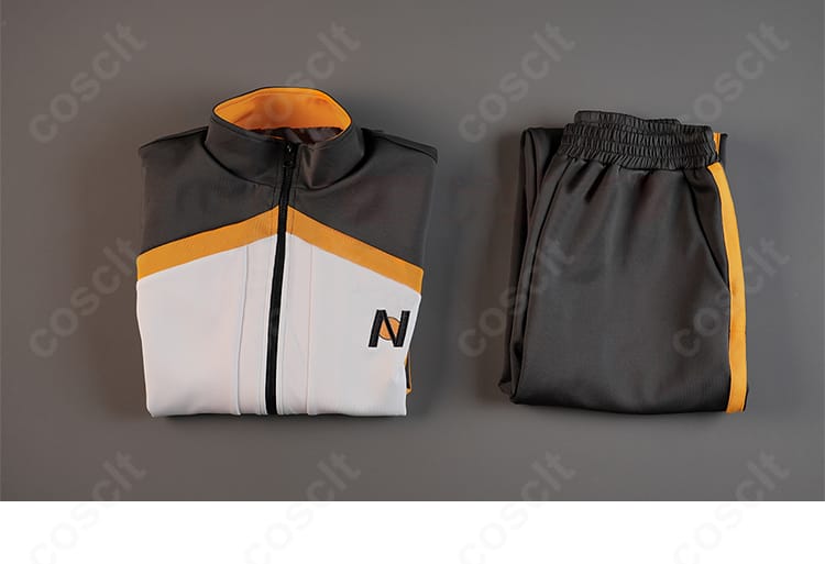 ナツキ・スバル コスプレ衣装のセット内容。上着とズボンの2点セット一式が揃っています。