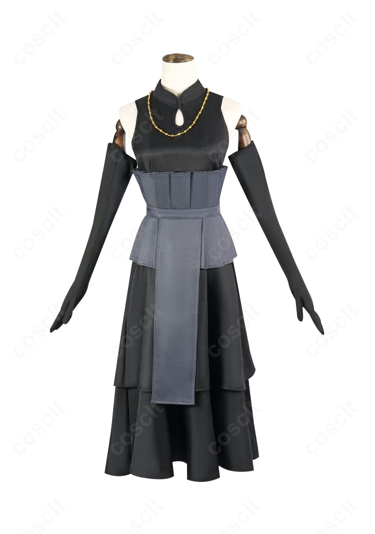 日向ヒナタ ウェディングドレスの内搭ワンピース正面ディテール。胸元からウエストの切替を強調