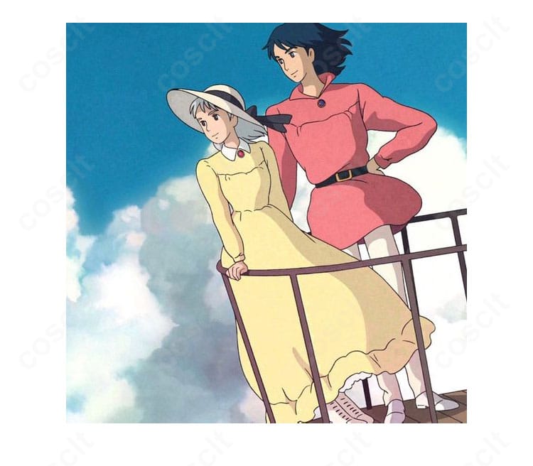 ハウルの動く城のソフィー・ハッターを再現したコスプレ衣装のキャラクターイメージ。落ち着いた青のワンピースが特徴。