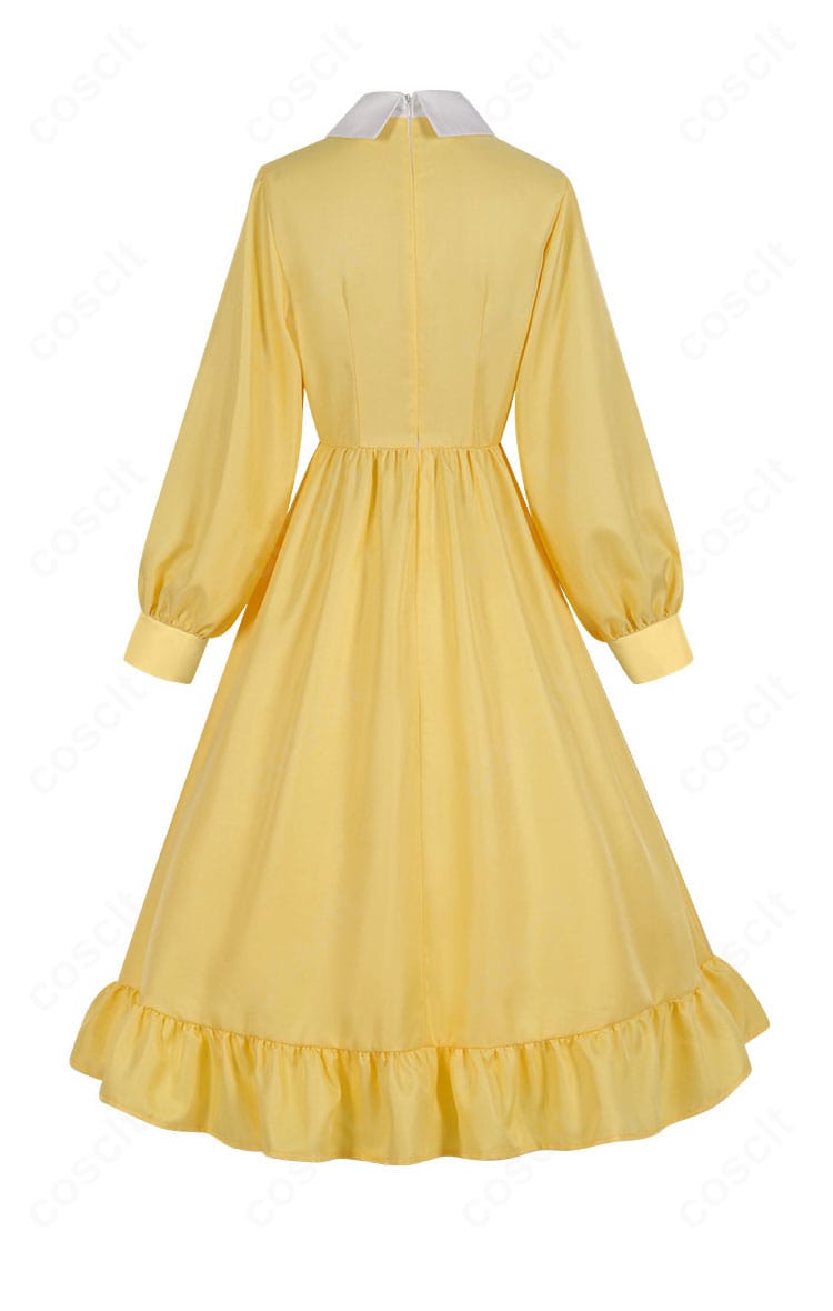 ハウルの動く城 ソフィー・ハッター コスプレ衣装の背面。バック開きで着脱しやすい設計。