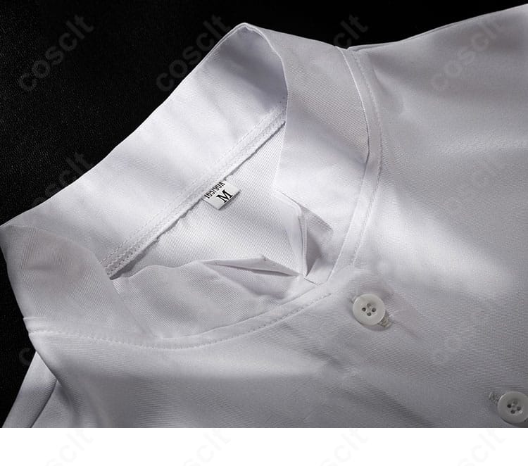 シャツ内側の縫製と生地アップ。清潔感のあるブロードで肌触りが滑らか。