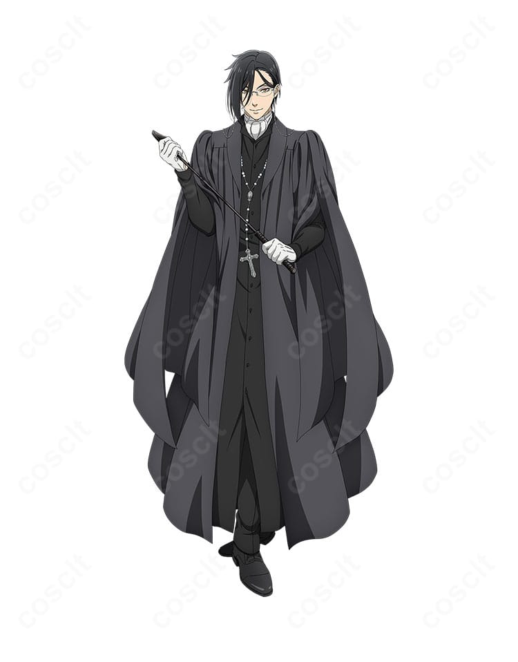 黒執事 寄宿学校編 セバスチャン・ミカエリスの公式イメージ再現コスプレ一式。高品質ディテールで世界観を忠実に表現。