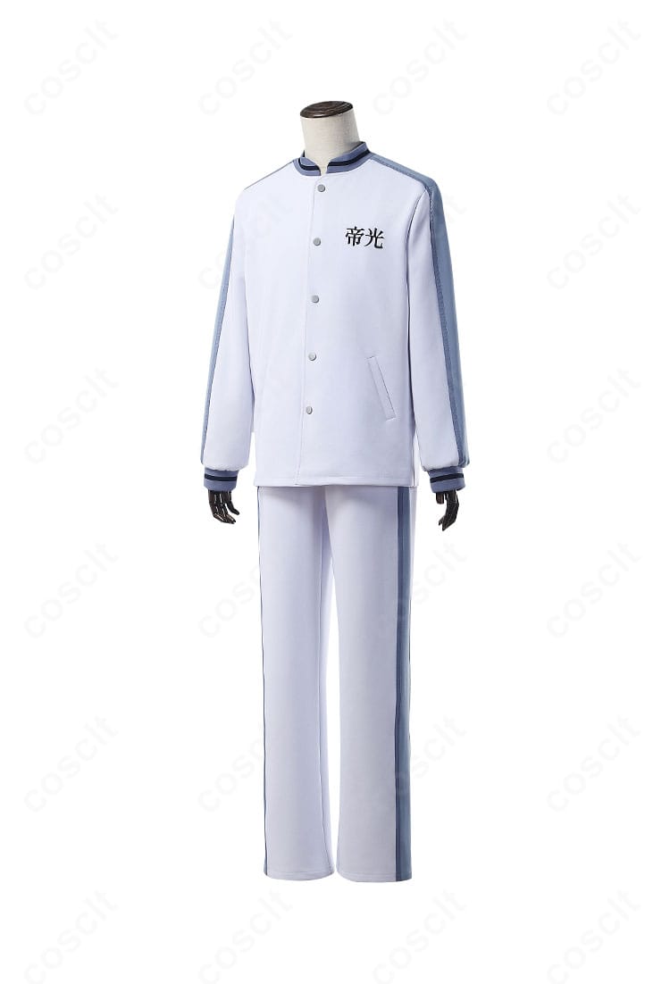 黒子のバスケ 黒子テツヤ コスプレ衣装 右側面。サイドラインとシルエットのきれいさを強調。