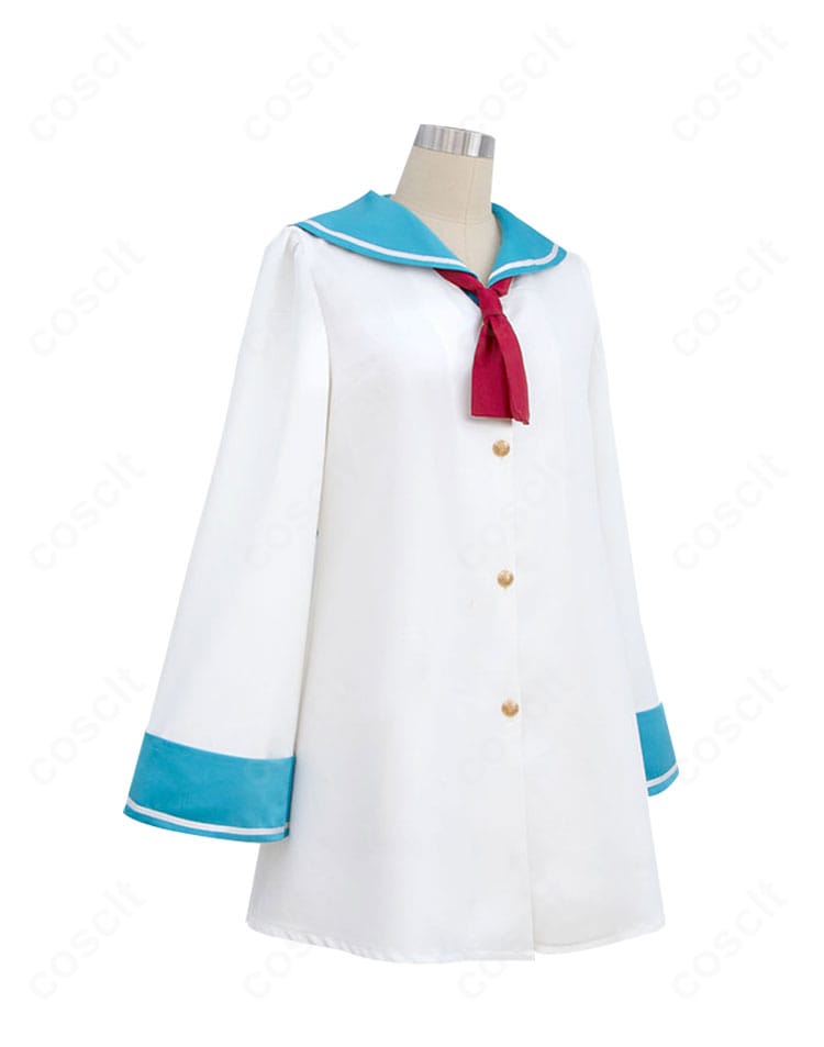 ATRI アトリのセーラーワンピース側面。袖口と配色ラインのディテールが分かる画像