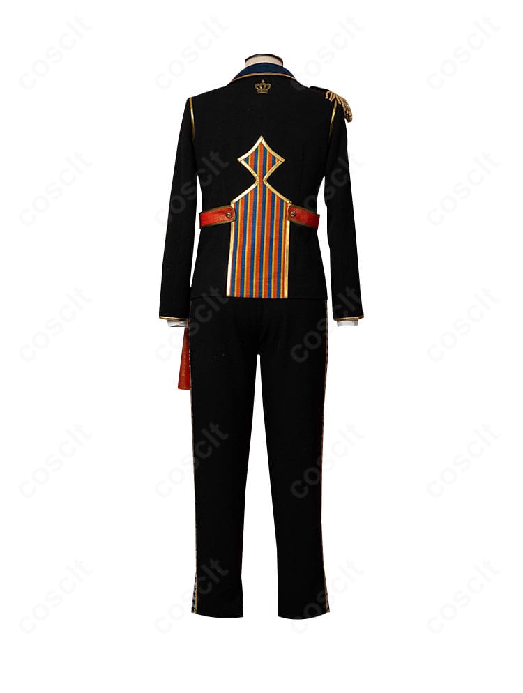 明星スバル『TRIP』コスプレ衣装の背面全体。たすきや背面装飾のレイアウトとシルエットが分かる画像