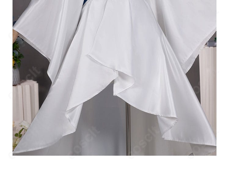 九条和音 神化衣装のスカート装飾ディテール、上品で華やかな意匠