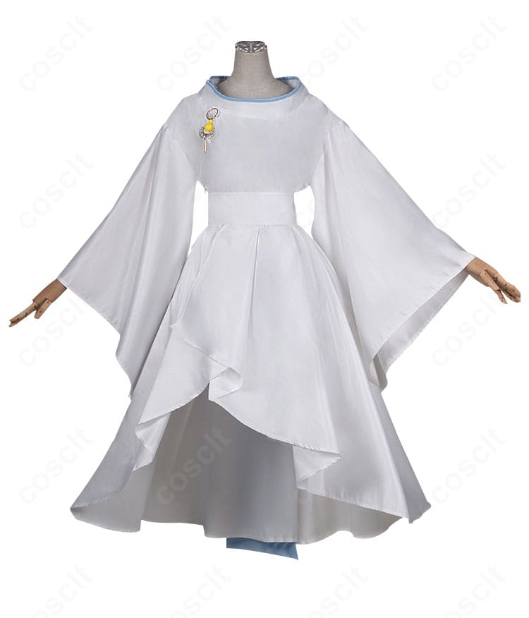 九条和音 神化衣装コスプレの正面全体像、胸元と袖口の装飾を再現したデザイン