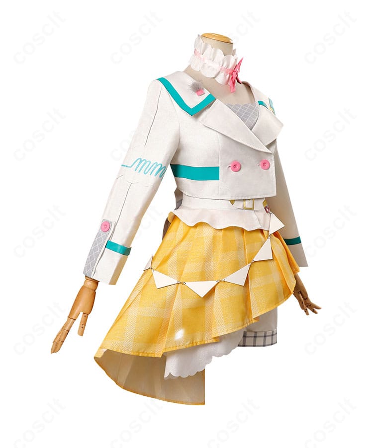 初音ミク FUN! FAN! TRIPコスチュームの右側面ディテール(コルセットとレッグカバー)