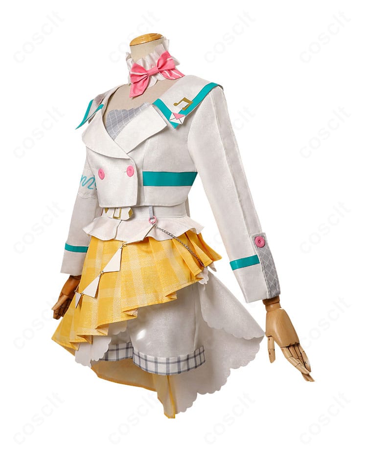 初音ミク FUN! FAN! TRIPコスチュームの左側面ディテール(ショルダーバッグ位置と袖のライン)