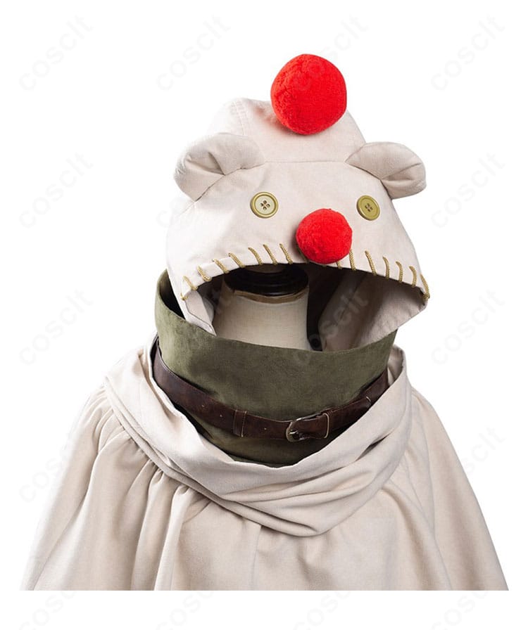 ユフィ・キサラギ コスプレ 襟元・フード装飾クローズアップ|質感の良い仕上げで高級感を演出