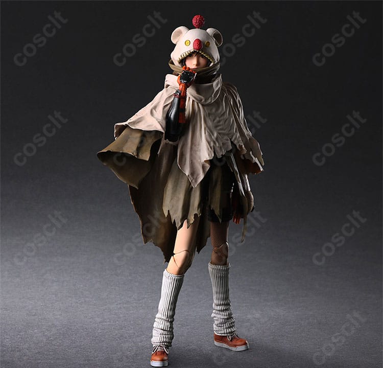 ユフィ・キサラギのモーグリマント衣装 全身カット|FFVIIリメイクの色味とフォルムを忠実再現