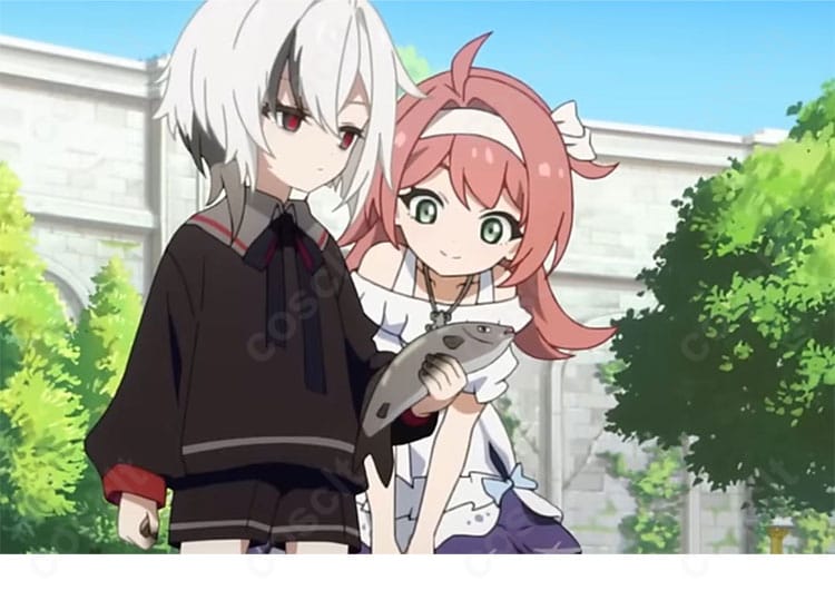 原神 アルレッキーノ（召使）幼少期コスプレ衣装。精緻なデザインでキャラクターの雰囲気を忠実に再現。