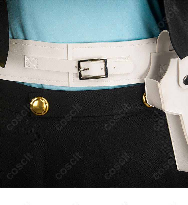 腰帯とベルトユニットの拡大画像。装飾位置と質感を高精度に再現。