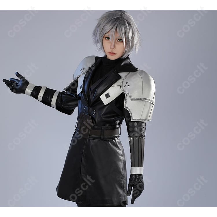 FFVIIリメイク セフィロス少年期コスプレ衣装。クールな高再現シルエットで撮影・イベントに最適 - 5枚目の画像