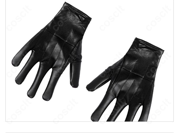 セフィロスコスプレ衣装の手袋詳細。指先の形状と素材感