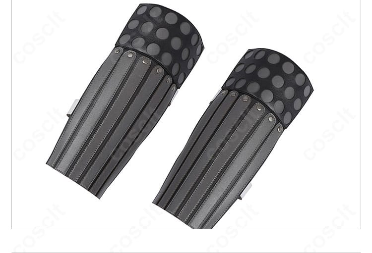 セフィロスコスプレ衣装の手飾り装飾ディテール。質感と縁取り