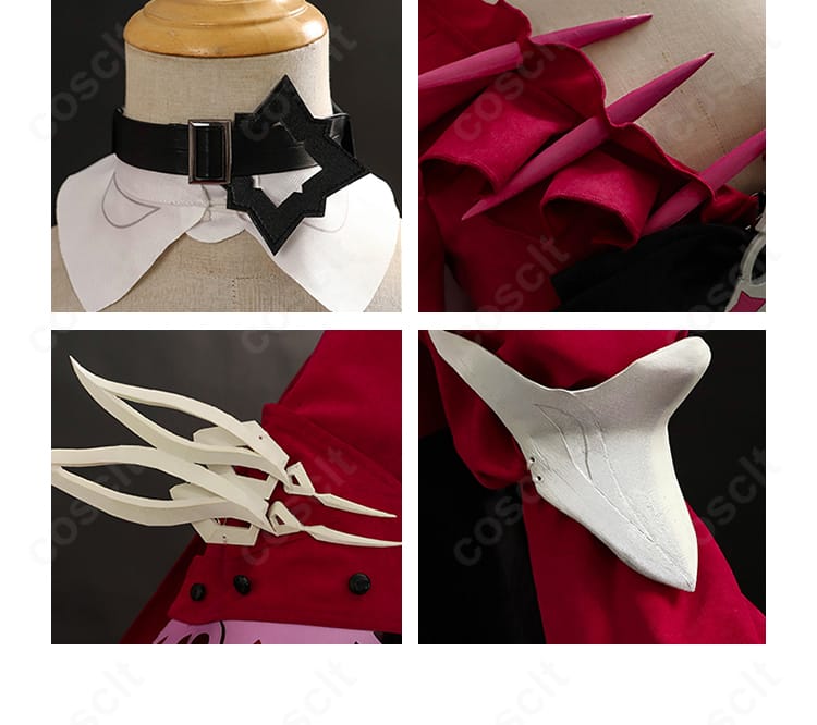 セリム衣装の襟・袖とネック装飾。縁取りと意匠を見せるディテール